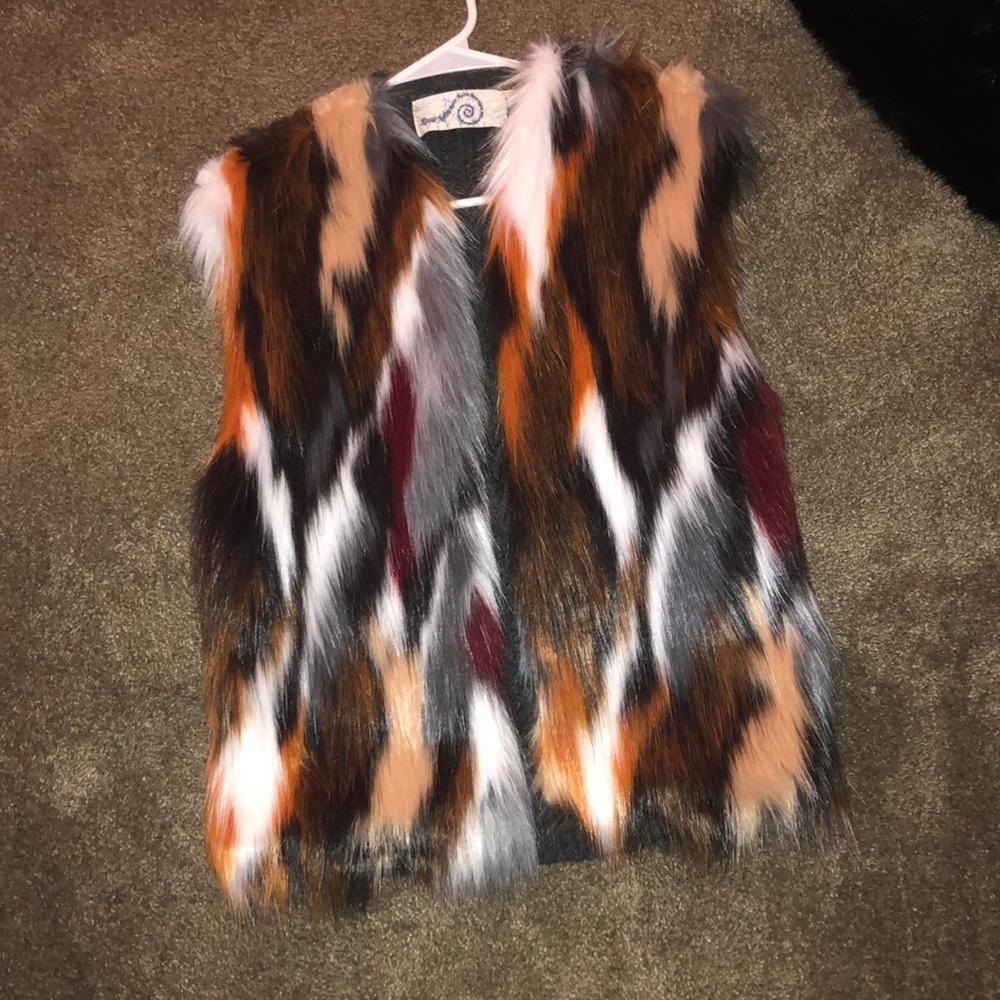 Free people faux fur vest